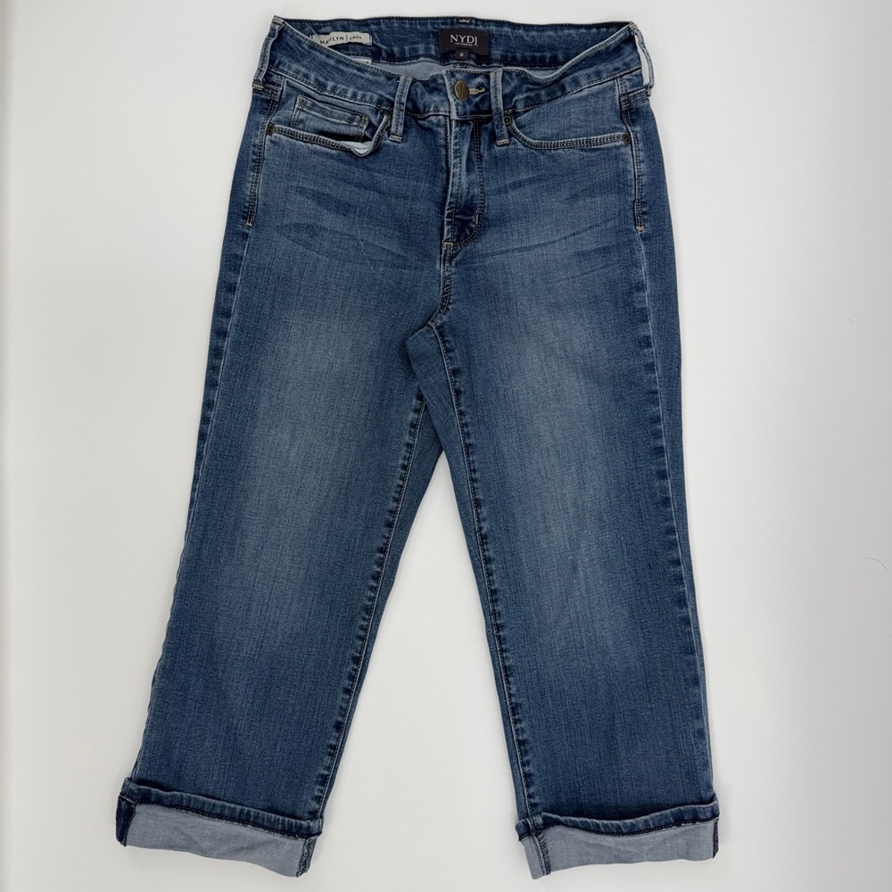NYDJ Marilyn Crop Jeans in Classic Blue